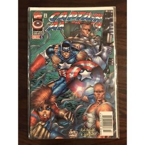 Captain America #5 High Grade NM Cover A 1997 Marvel Comic Rob Liefeld Jeph Loeb
